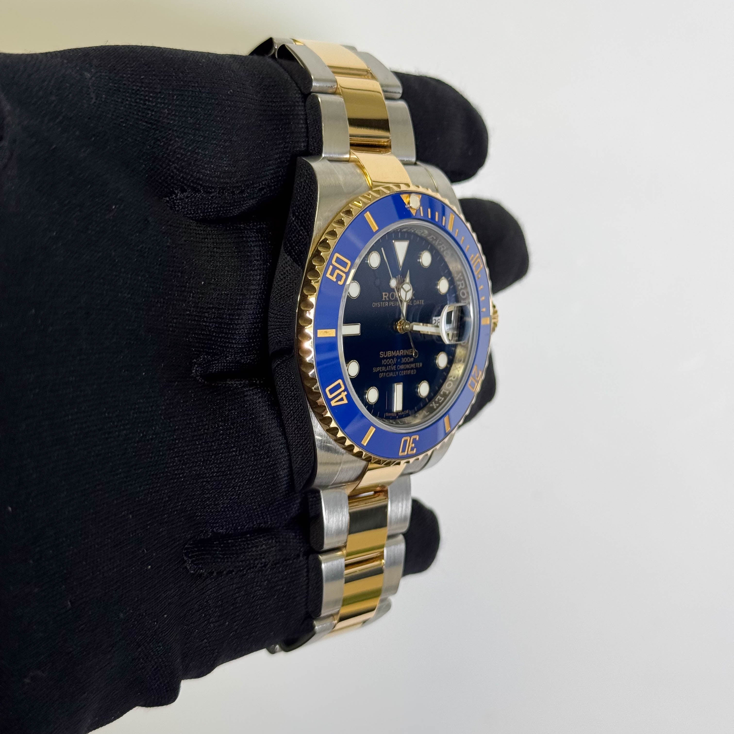 Rolex Submariner 40mm Blue Dial Watch Ref# 116613LB