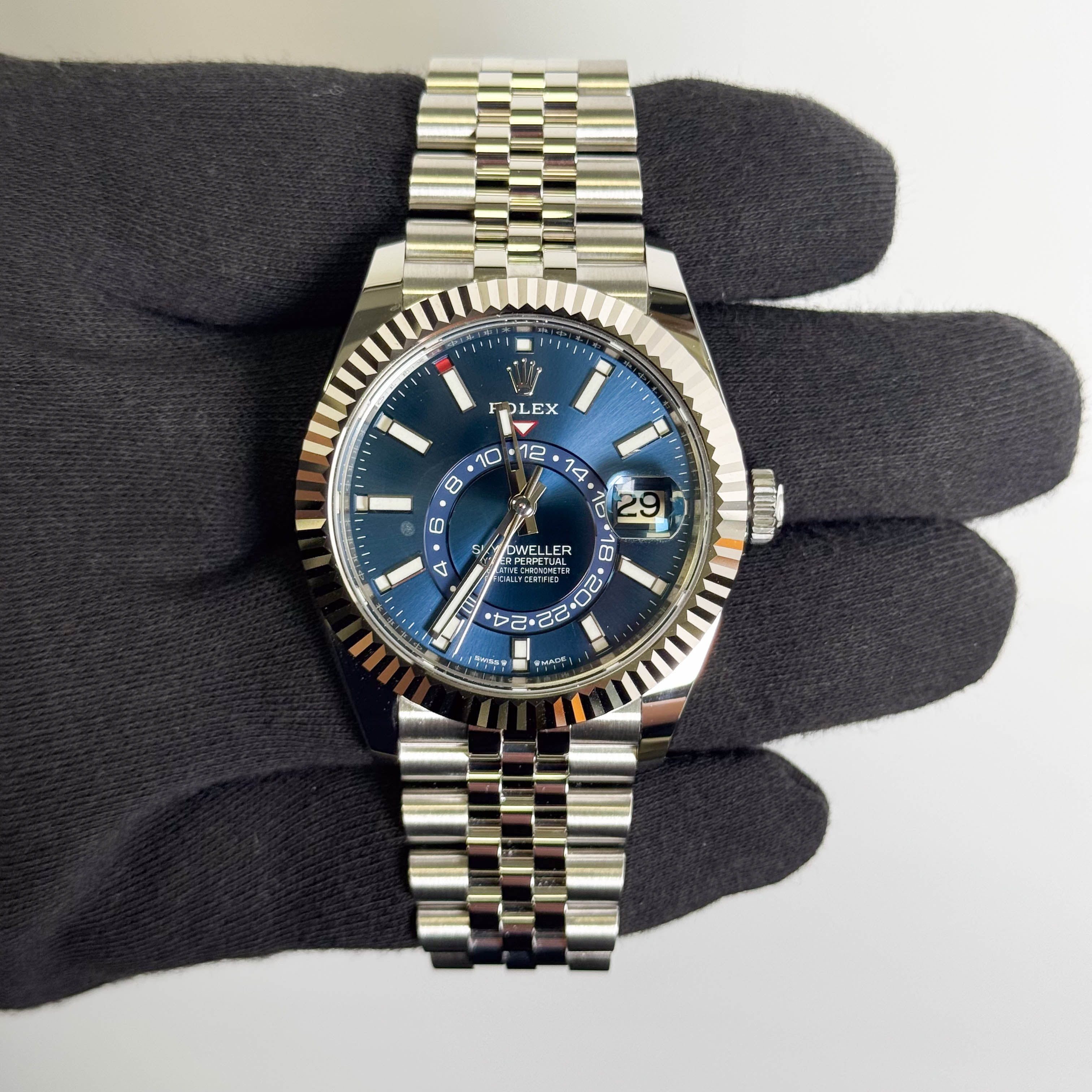 Rolex Sky-Dweller 42mm Blue Dial Watch Ref# 336934 - Happy Jewelers Fine Jewelry Lifetime Warranty