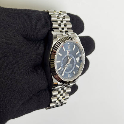 Rolex Sky-Dweller 42mm Blue Dial Watch Ref# 336934 - Happy Jewelers Fine Jewelry Lifetime Warranty