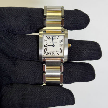 Cartier Tank 25mm White Dial Watch Ref# W51012Q4