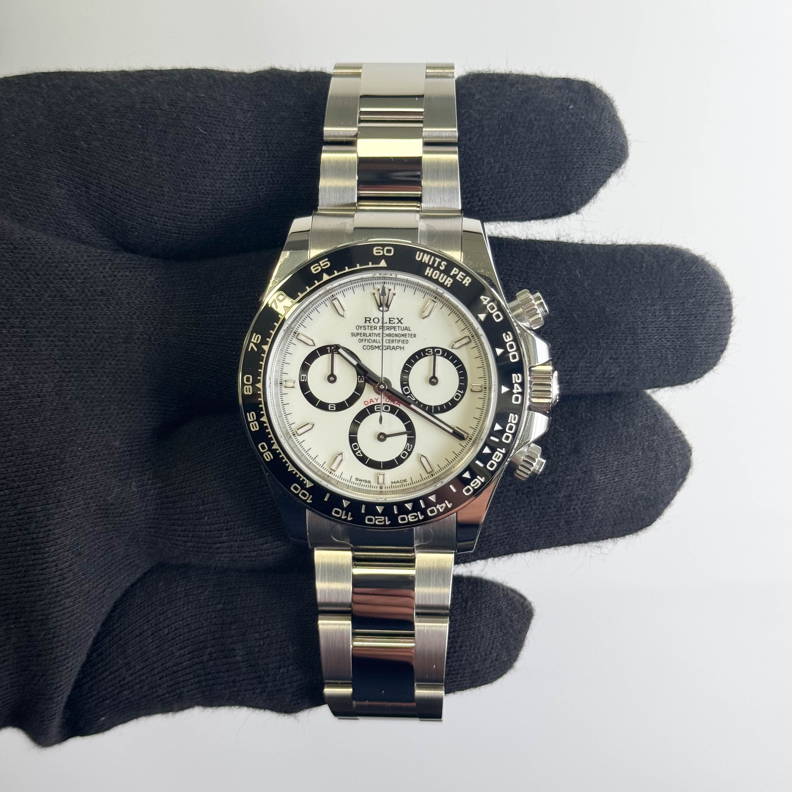 Rolex Daytona 40mm White Dial Watch Ref# 126500LN