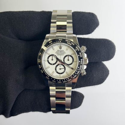 Rolex Daytona 40mm White Dial Watch Ref# 126500LN