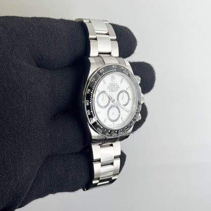Rolex Daytona 40mm White Dial Watch Ref# 126500LN