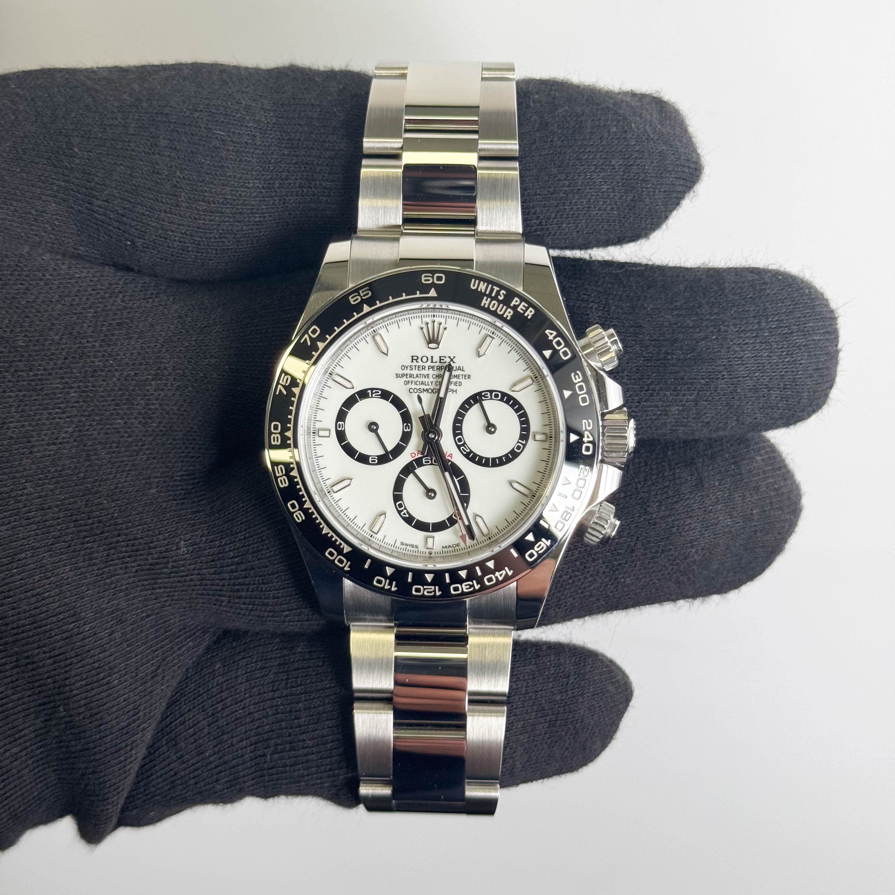 Rolex Daytona 40mm White Dial Watch Ref# 126500LN