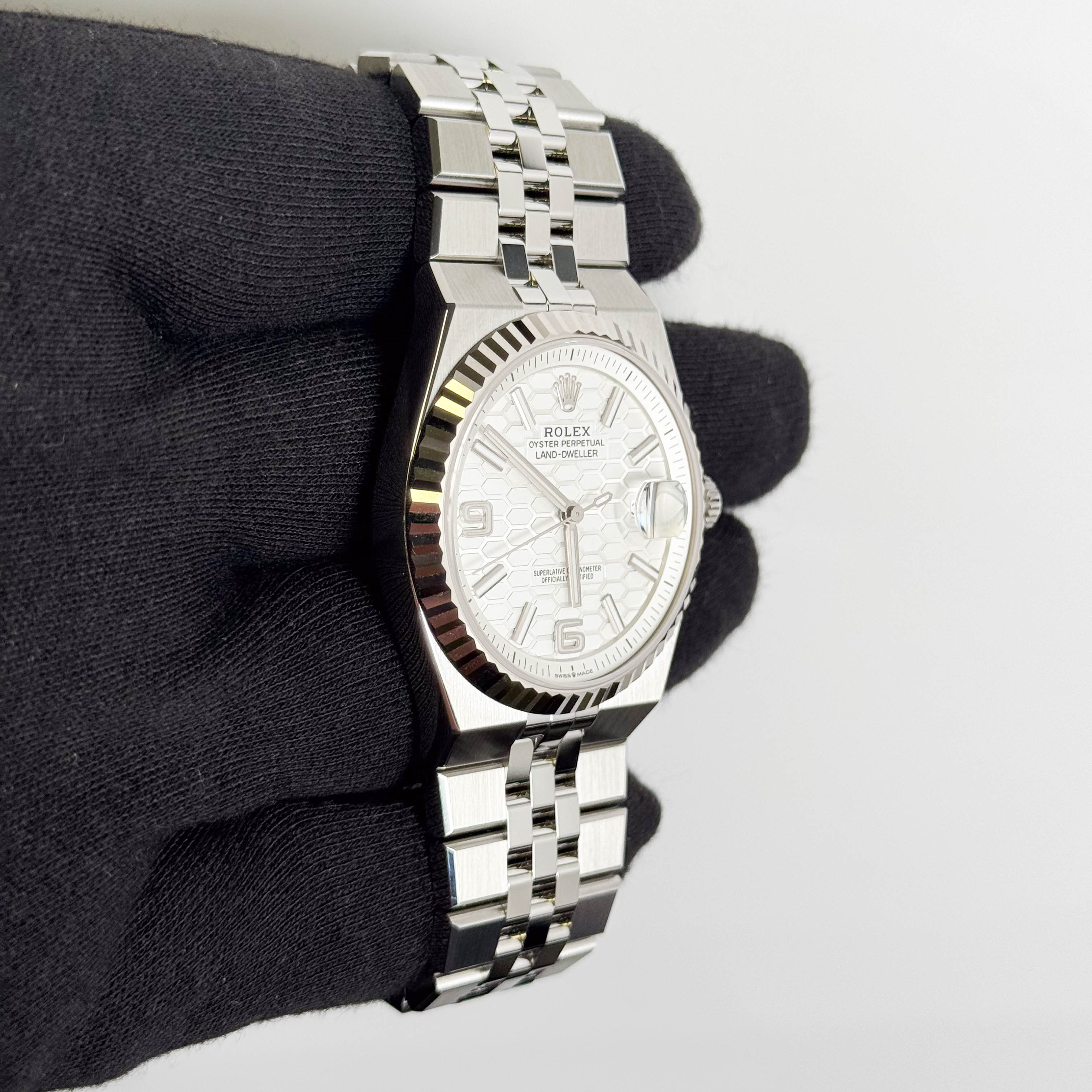 Rolex Land-Dweller 40mm White Dial Watch Ref# 127334