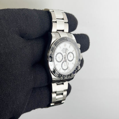 Rolex Daytona 40mm White Dial Watch Ref# 126500LN