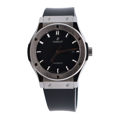 Hublot Classic Fusion 42mm Black Dial Watch Ref# 542.NX.1171.RX - Happy Jewelers Fine Jewelry Lifetime Warranty
