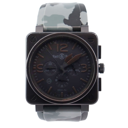 Bell & Ross BR01-94 46mm Black Dial Watch Ref# BR01-94-SBla - Happy Jewelers Fine Jewelry Lifetime Warranty