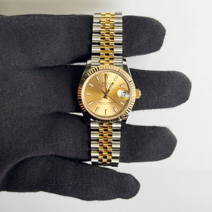 Rolex Datejust 31mm Champagne Dial Watch Ref# 278273 - Happy Jewelers Fine Jewelry Lifetime Warranty