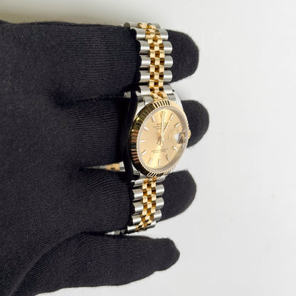 Rolex Datejust 31mm Champagne Dial Watch Ref# 278273 - Happy Jewelers Fine Jewelry Lifetime Warranty