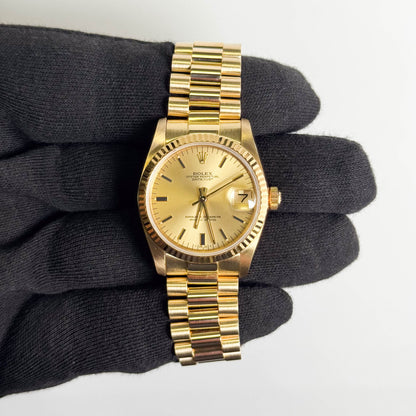 Rolex Datejust 31mm Champagne Dial Watch Ref# 68278