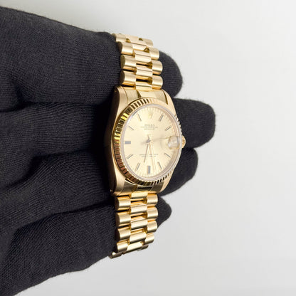Rolex Datejust 31mm Champagne Dial Watch Ref# 68278