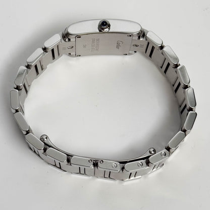 Cartier Tank Stainless Steel 20mm Ivory Dial Watch Ref# W51008Q3 - Happy Jewelers Fine Jewelry Lifetime Warranty