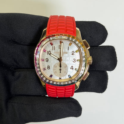 Patek Philippe Aquanaut 40mm Mother Of Pearl Dial Ref# 7968/300R-001