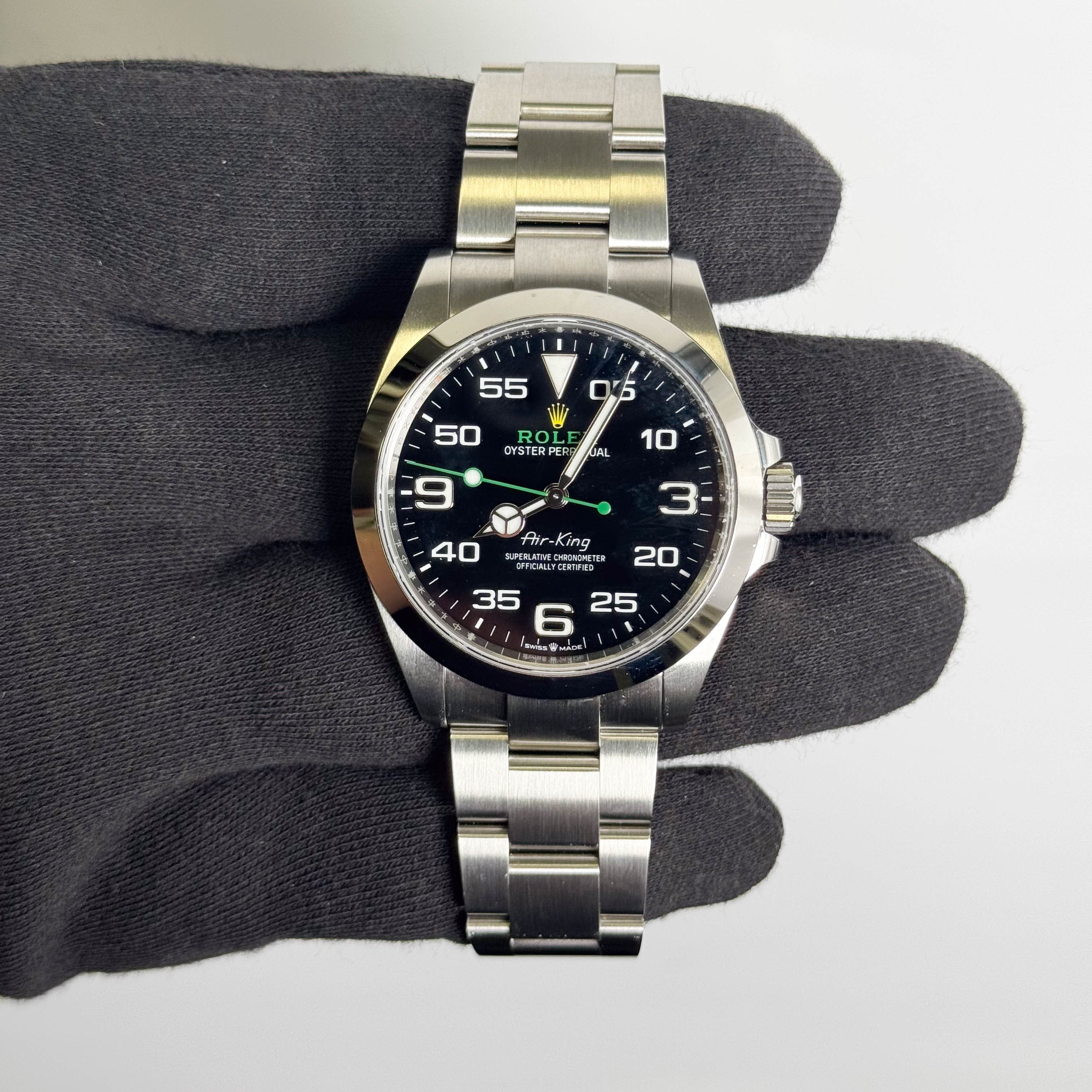 Rolex Air-King 40mm Black Dial Watch Ref# 126900 - Happy Jewelers Fine Jewelry Lifetime Warranty