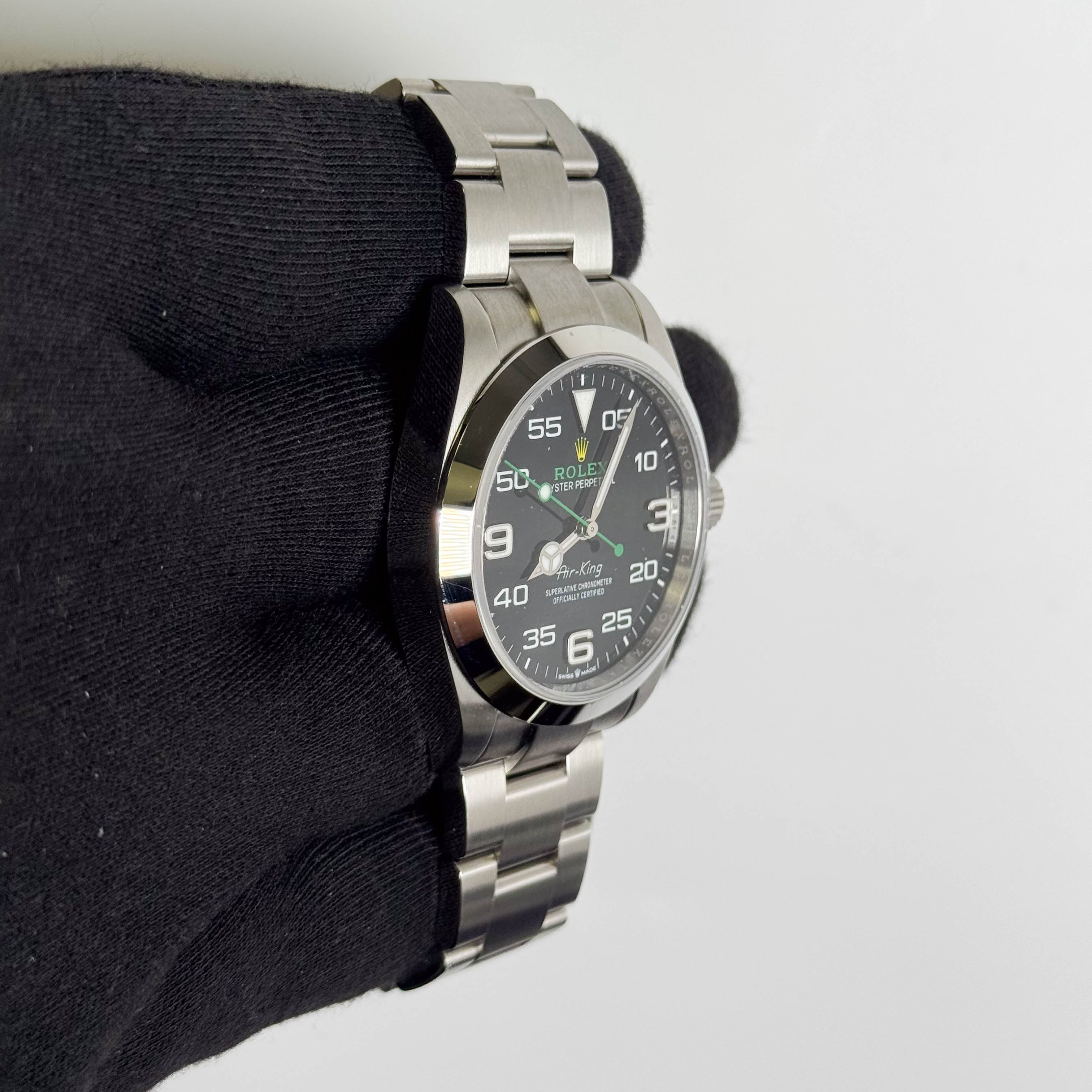 Rolex Air-King 40mm Black Dial Watch Ref# 126900 - Happy Jewelers Fine Jewelry Lifetime Warranty