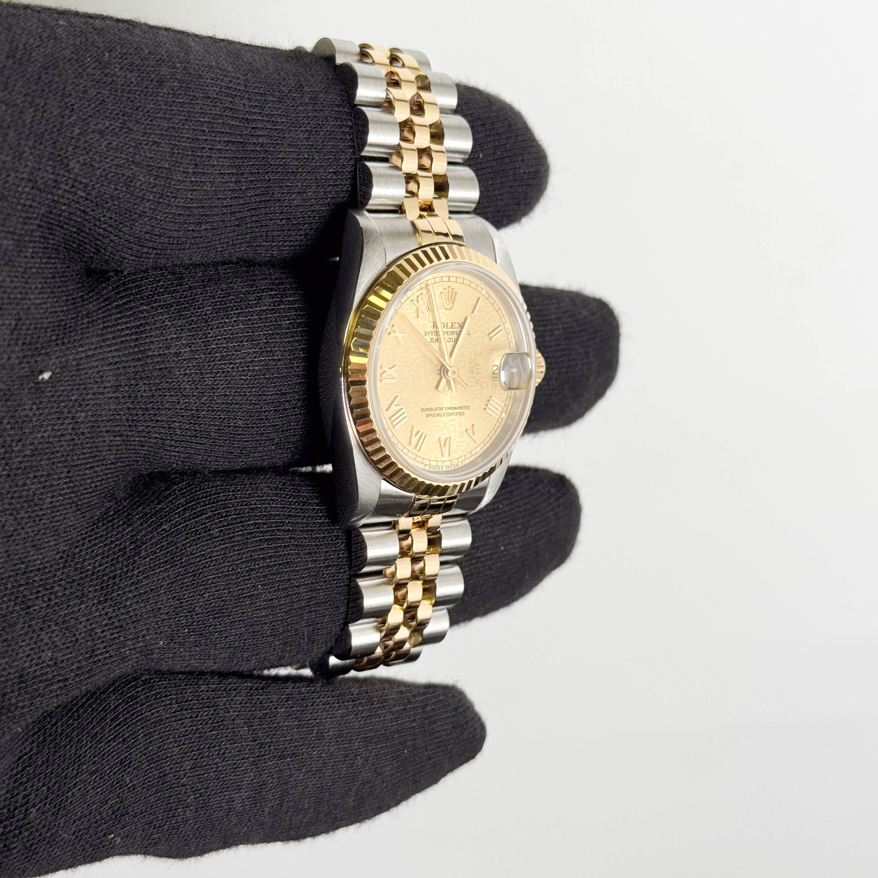 Rolex Datejust 31mm Champagne Jubilee Dial Watch Ref# 68273