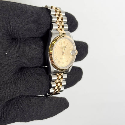 Rolex Datejust 31mm Champagne Jubilee Dial Watch Ref# 68273