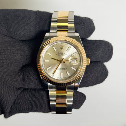 Rolex Datejust 41mm Ivory Dial Watch Ref# 116333