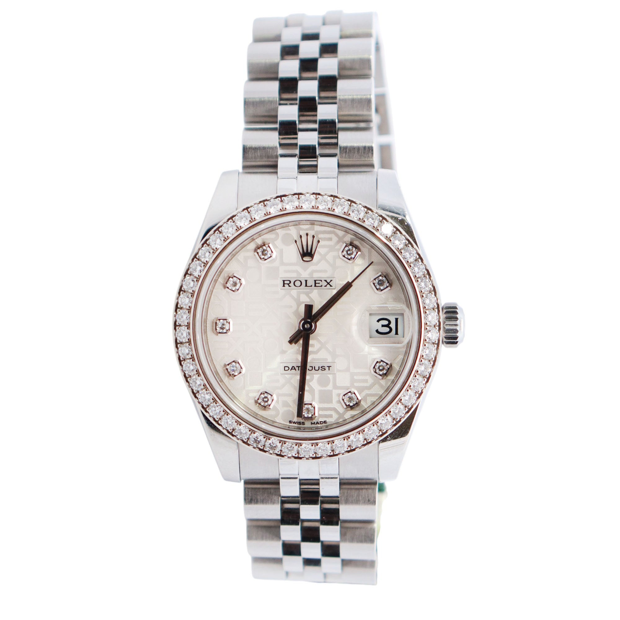 Rolex Datejust 31mm Silver Dial Watch Ref# 178384 - Happy Jewelers Fine Jewelry Lifetime Warranty