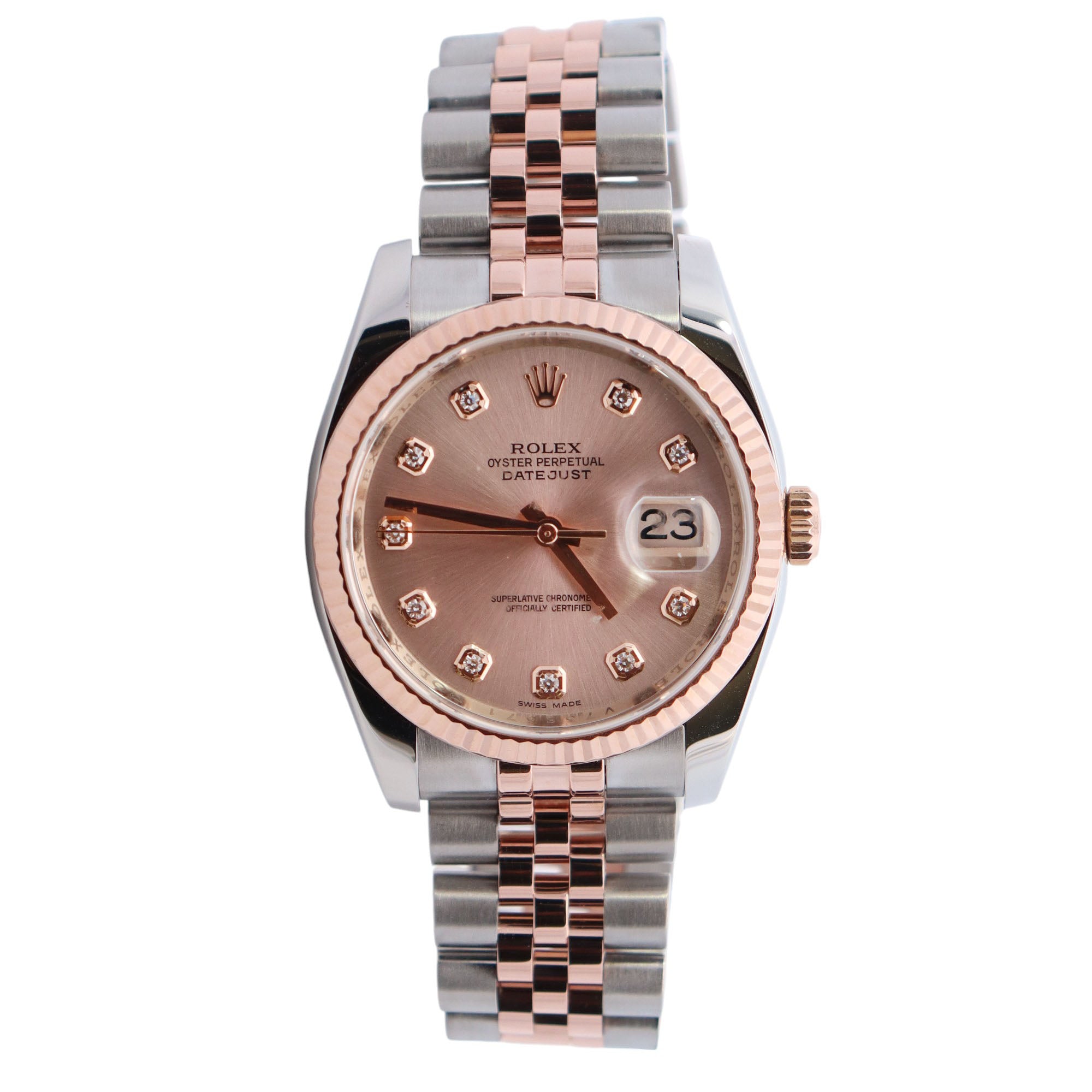 Rolex Datejust 36mm Pink Dial Watch Ref# 116231 - Happy Jewelers Fine Jewelry Lifetime Warranty