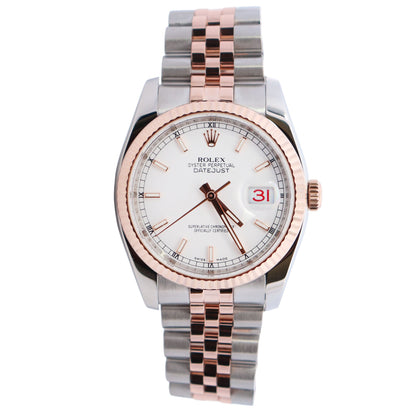 Rolex Datejust 36mm White Dial Watch Ref# 116231 - Happy Jewelers Fine Jewelry Lifetime Warranty