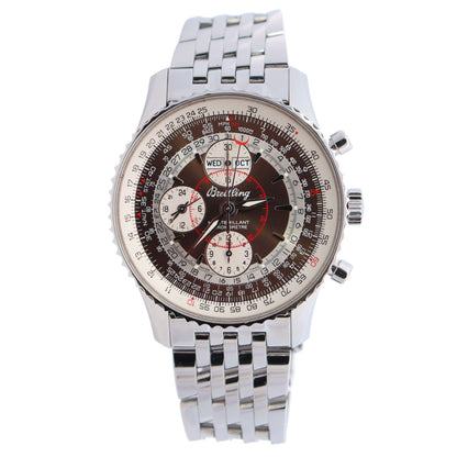 Breitling Montbrillant 43mm Brown/Silver Dial Watch Ref# A21330 - Happy Jewelers Fine Jewelry Lifetime Warranty