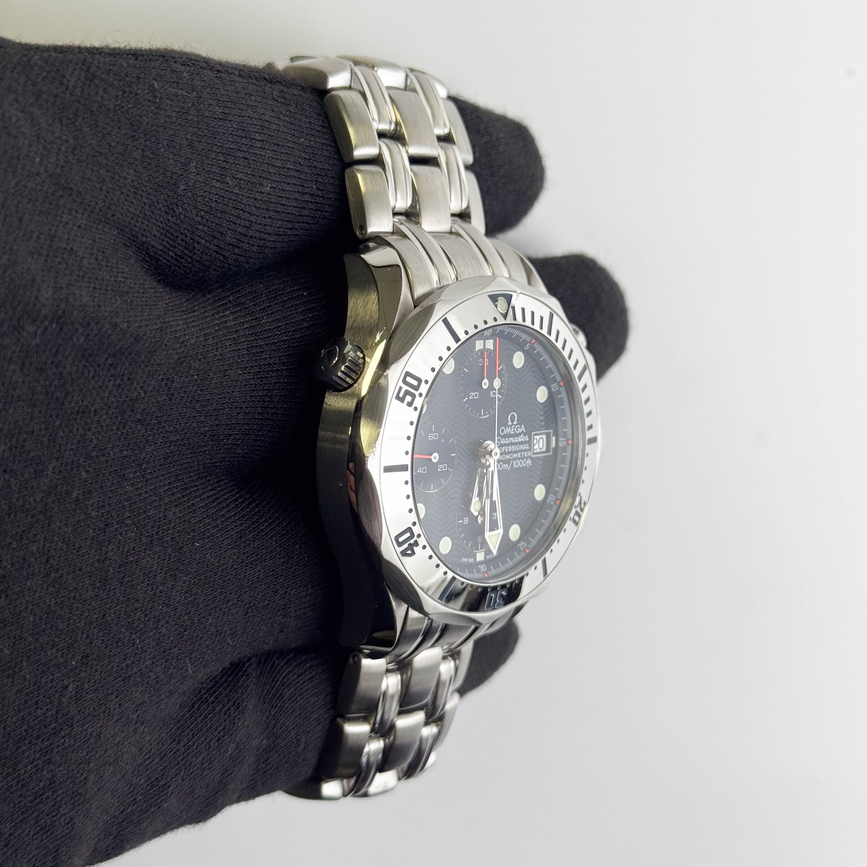 Omega Seamaster 41.5mm Blue Dial Watch Ref# 2598.80.00 - Happy Jewelers Fine Jewelry Lifetime Warranty