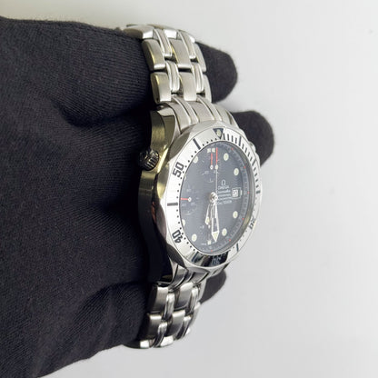 Omega Seamaster 41.5mm Blue Dial Watch Ref# 2598.80.00 - Happy Jewelers Fine Jewelry Lifetime Warranty