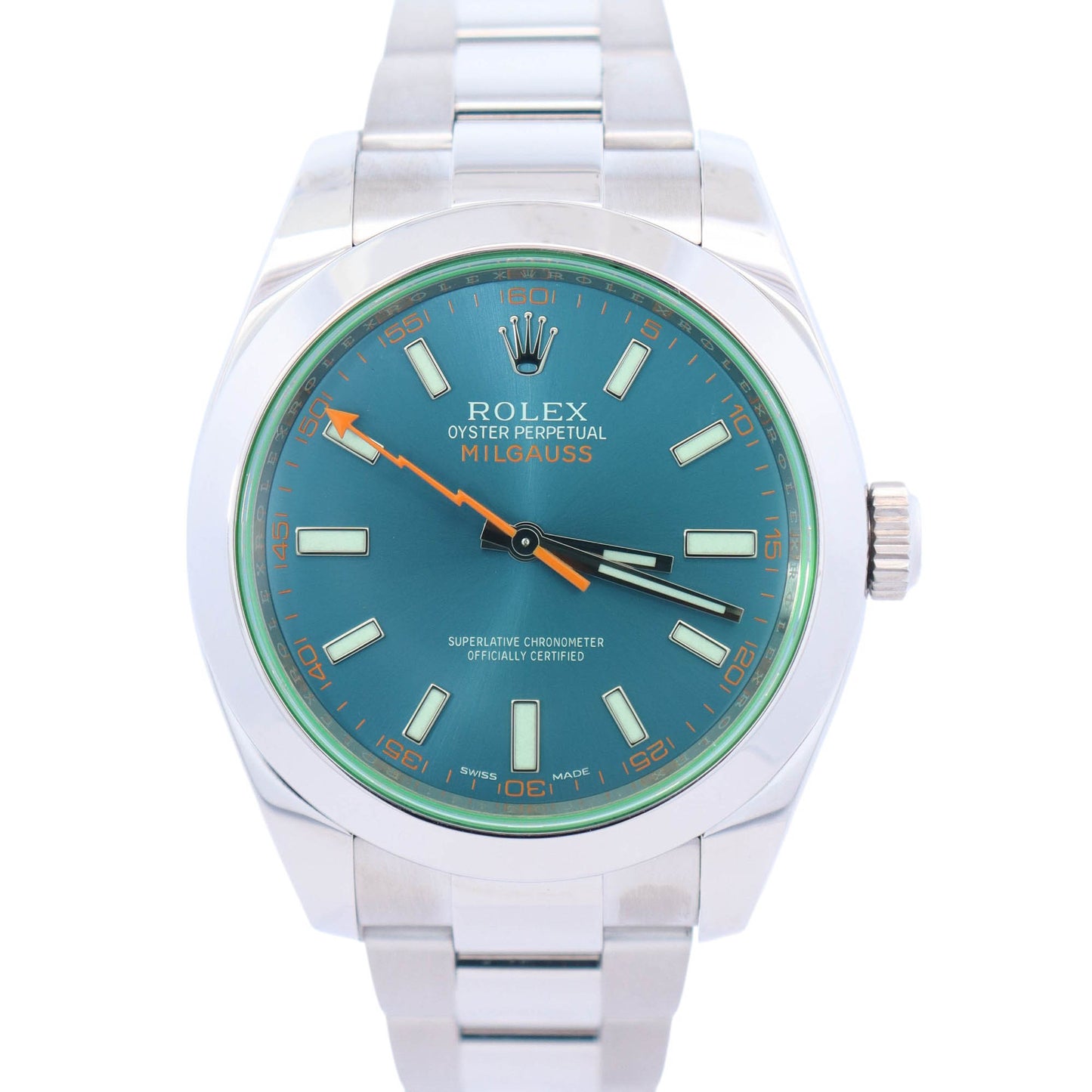 Rolex Milgauss 40mm Blue Dial Watch Ref# 116400GV