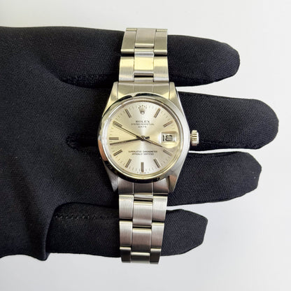 Rolex Oyster Perpetual 34mm Silver Dial Watch Ref# 1500
