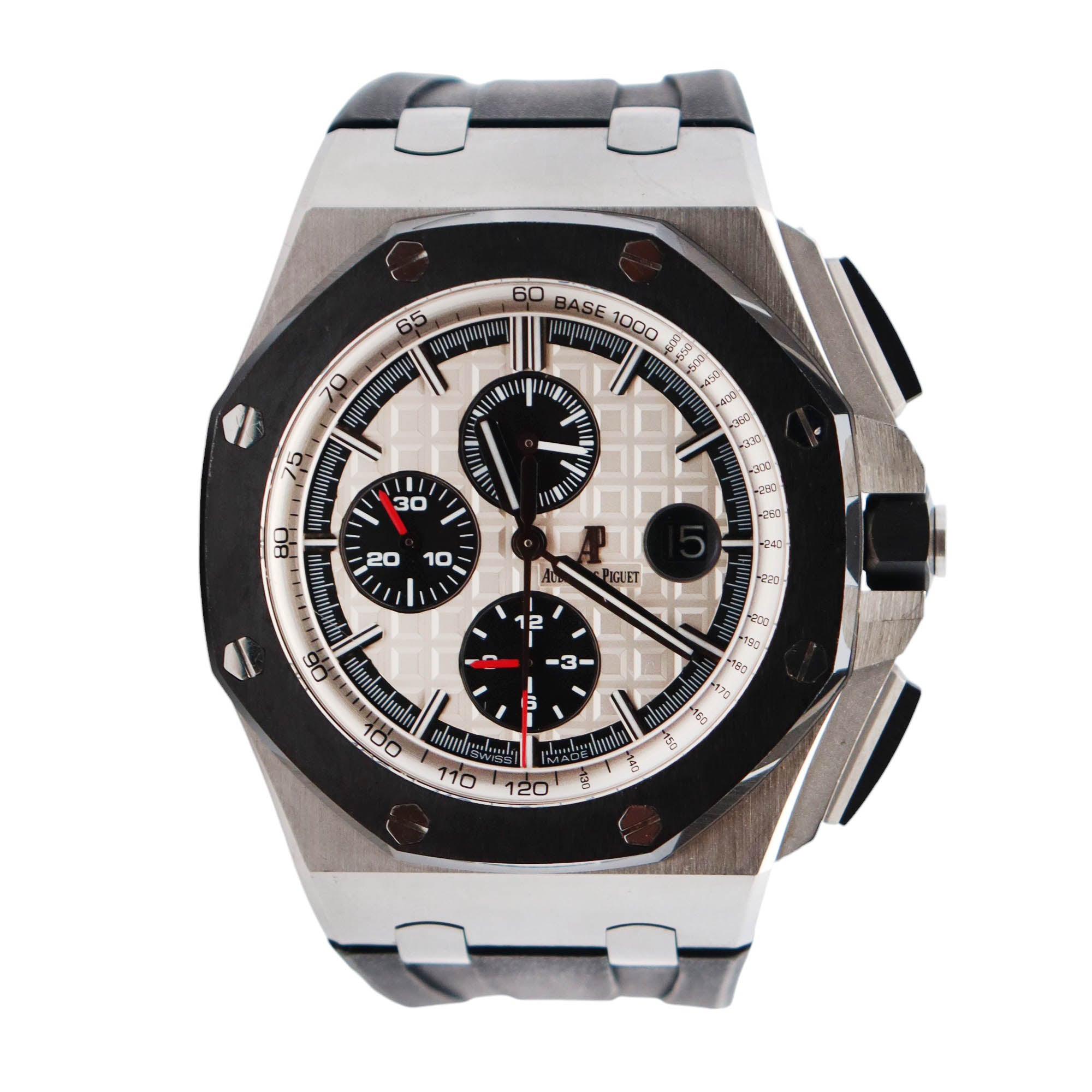 Audemars Piguet Royal Oak 44mm Silver Dial Watch Ref# 26400SO.OO.A002CA.01 - Happy Jewelers Fine Jewelry Lifetime Warranty