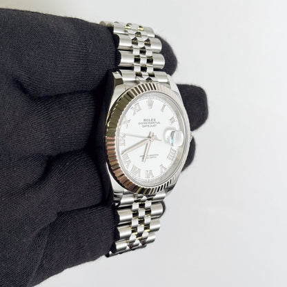 Rolex Datejust 41mm White Dial Watch Ref# 126334