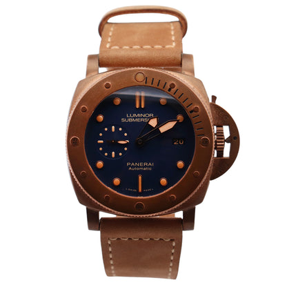 Panerai Luminor 47mm Blue Dial Watch Ref# PAM00671 - Happy Jewelers Fine Jewelry Lifetime Warranty