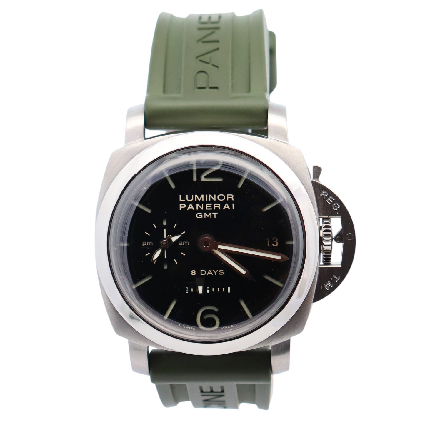 Panerai Luminor 44mm Black Dial Watch Ref# PAM00233