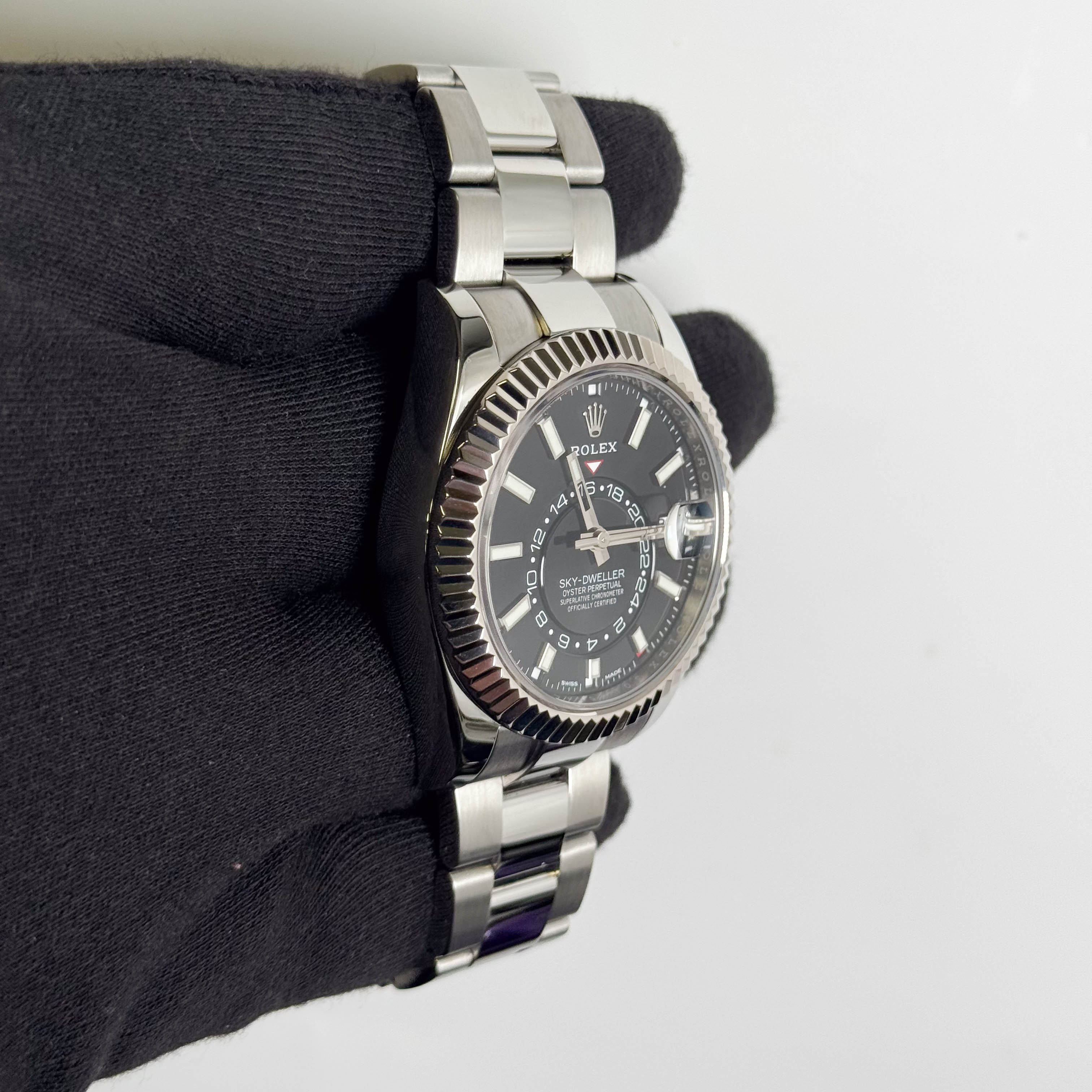 Rolex Sky-Dweller 42 mm Black Dial Watch Ref# 326934 - Happy Jewelers Fine Jewelry Lifetime Warranty