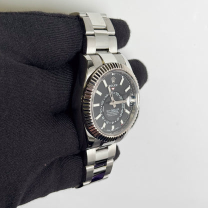Rolex Sky-Dweller 42 mm Black Dial Watch Ref# 326934 - Happy Jewelers Fine Jewelry Lifetime Warranty