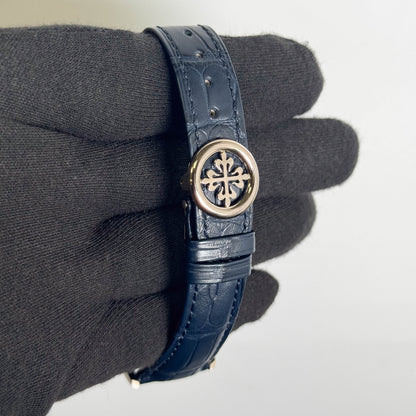Patek Philippe World Time 39.5mm Blue Dial Watch Ref# 5930G-010