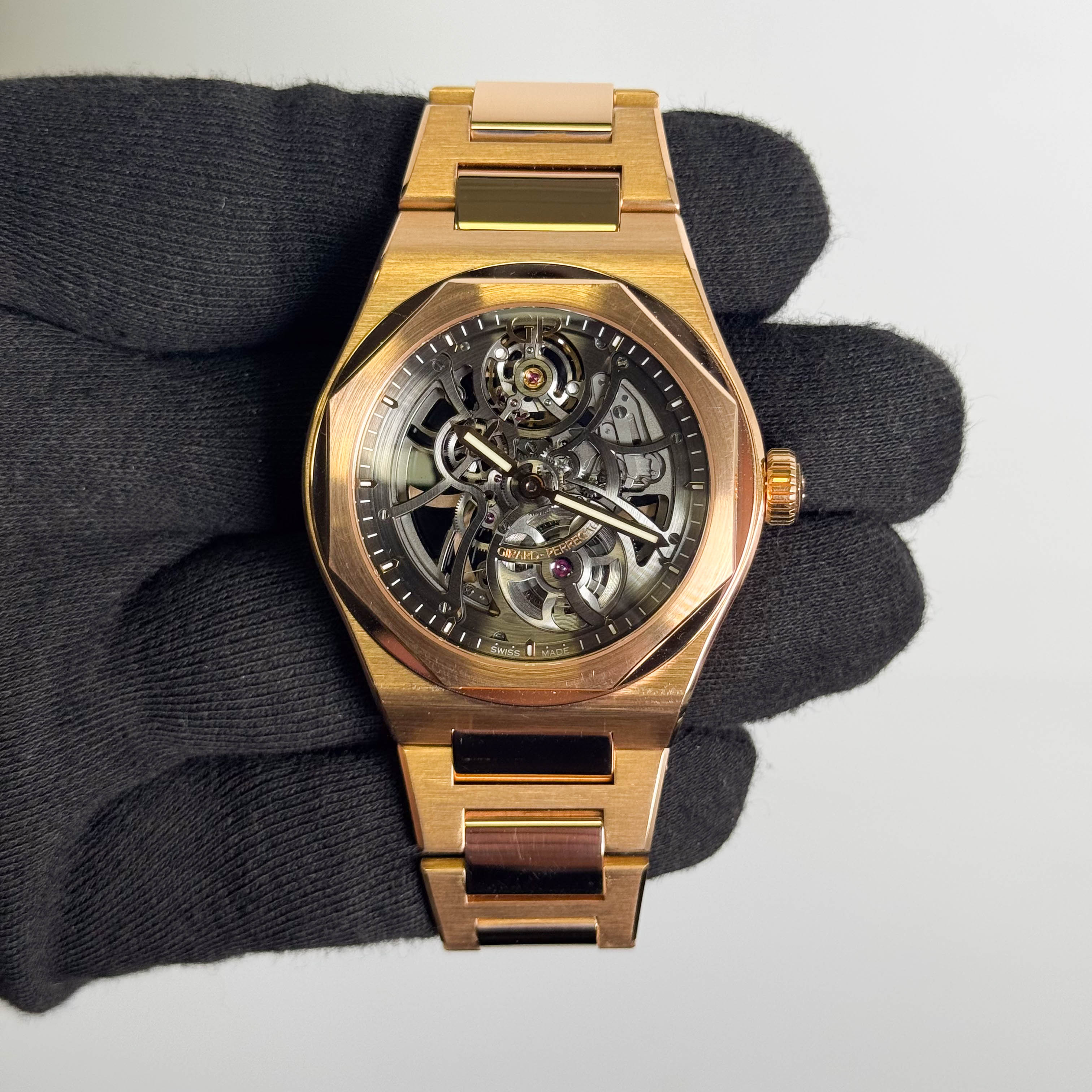 Girard Perregaux Laureato 42mm Skeleton Dial Watch Ref# 81015-52-002-52A