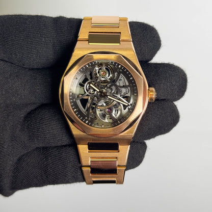 Girard Perregaux Laureato 42mm Skeleton Dial Watch Ref# 81015-52-002-52A