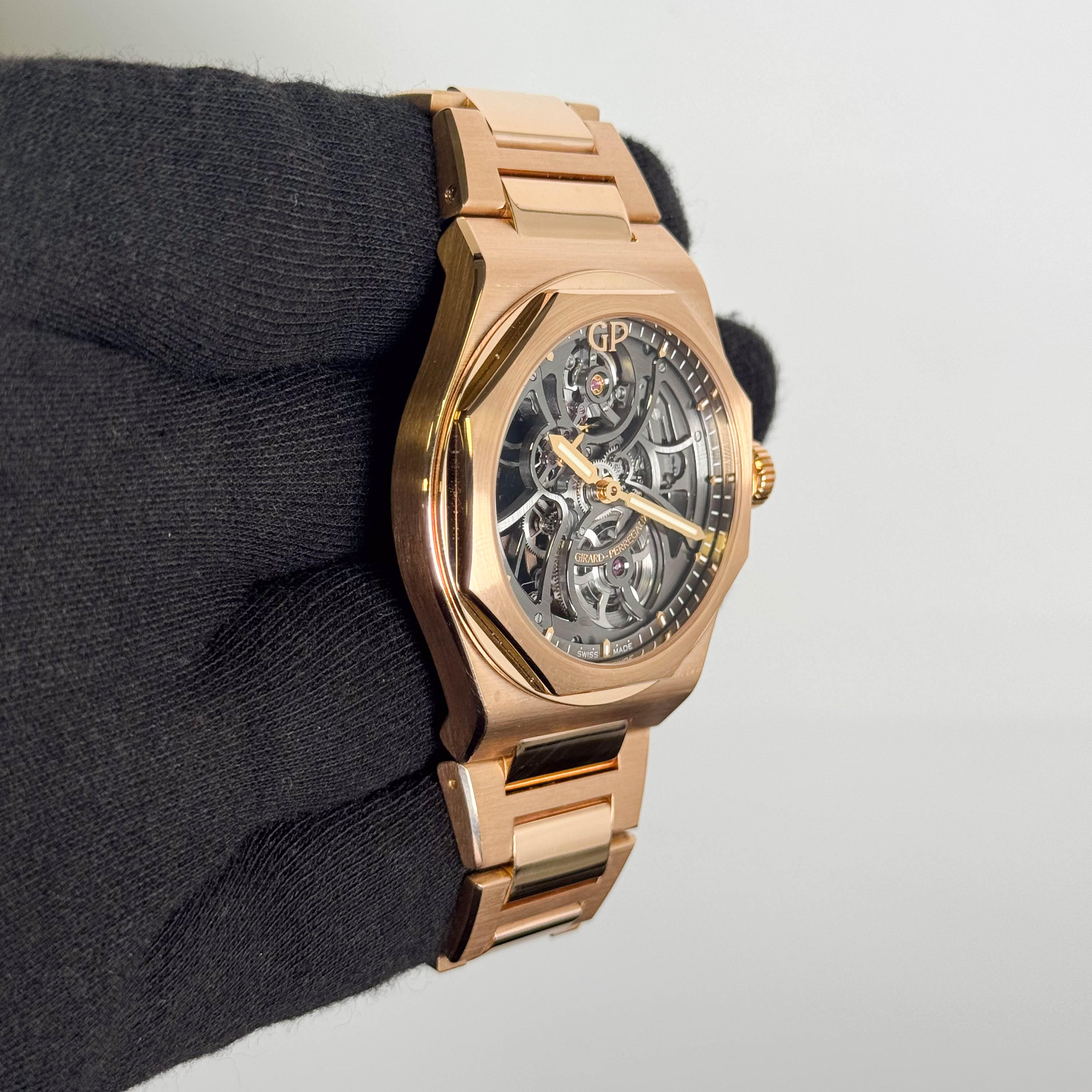 Girard Perregaux Laureato 42mm Skeleton Dial Watch Ref# 81015-52-002-52A