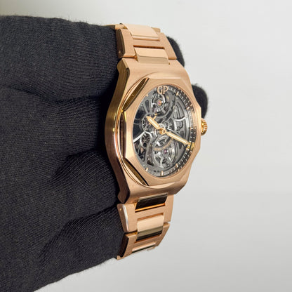 Girard Perregaux Laureato 42mm Skeleton Dial Watch Ref# 81015-52-002-52A