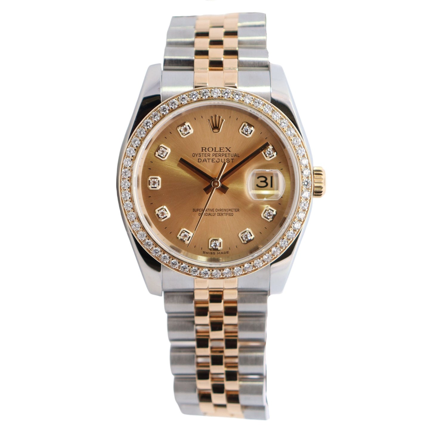 Rolex Datejust 36mm Champagne Dial Ref# 116233