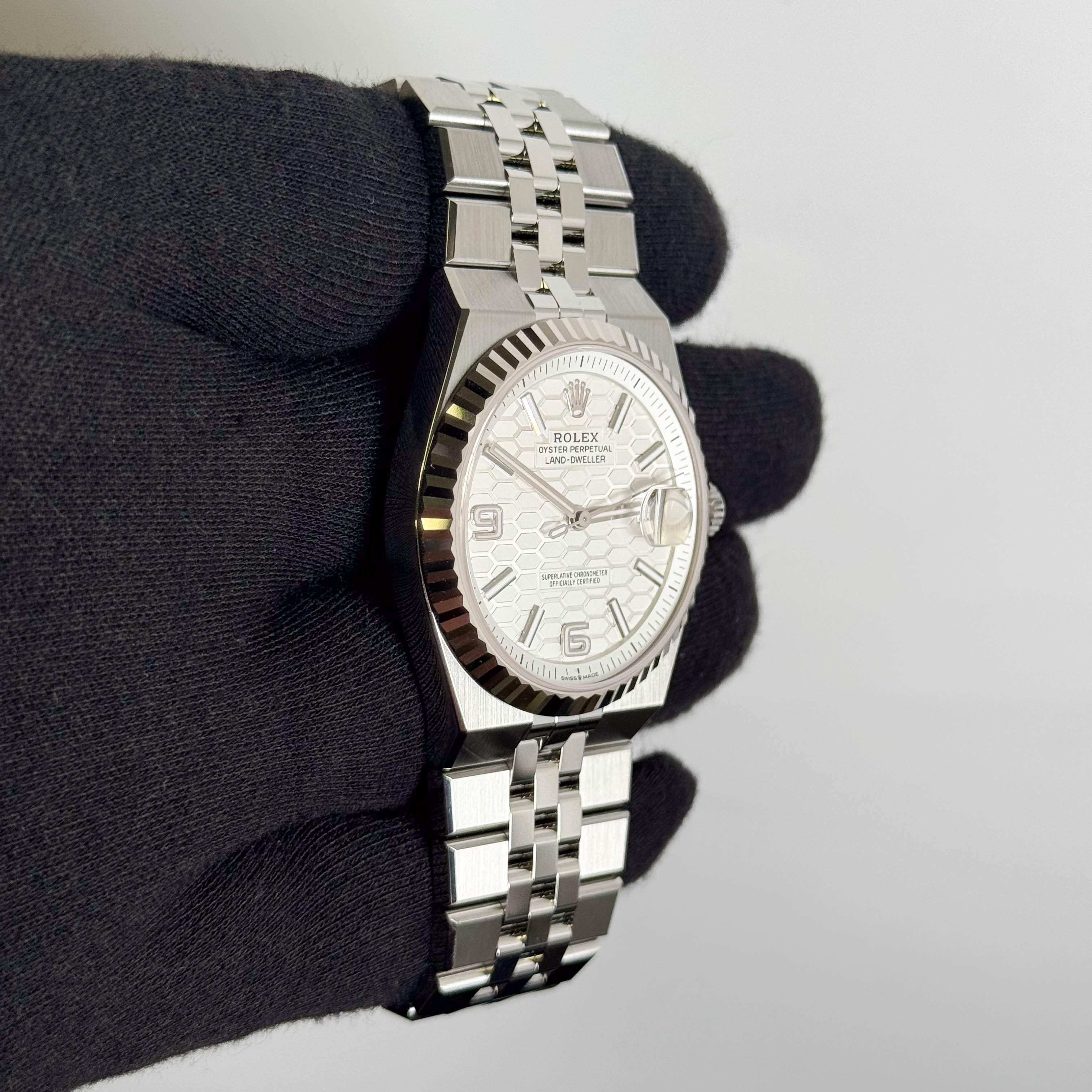 Rolex Land-Dweller 40mm White Dial Watch Ref # 127334