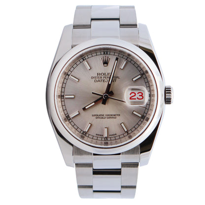 Rolex Datejust 36mm Silver Dial Watch Ref# 116200 - Happy Jewelers Fine Jewelry Lifetime Warranty