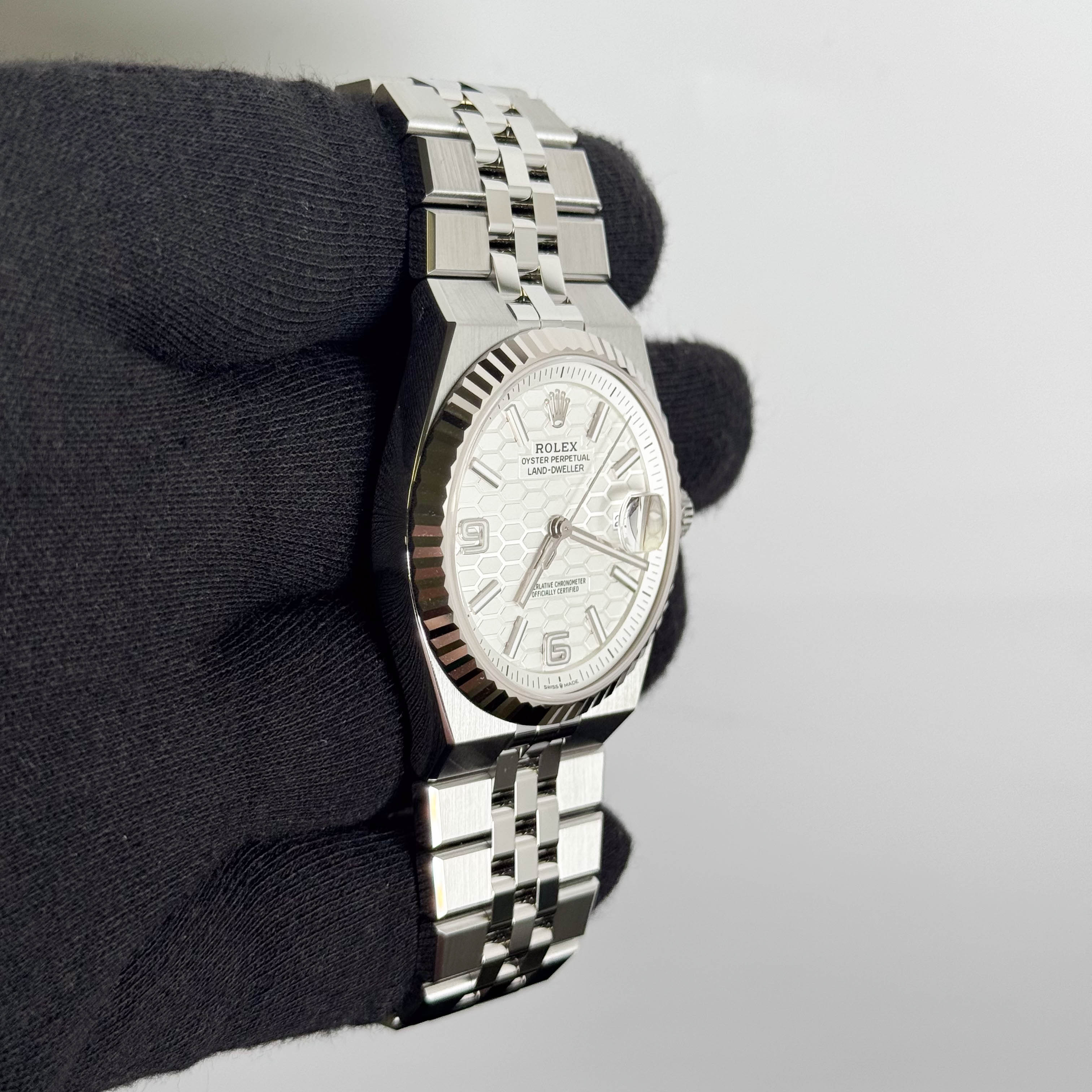 Rolex Land-Dweller 40mm White Dial Watch Ref # 127334