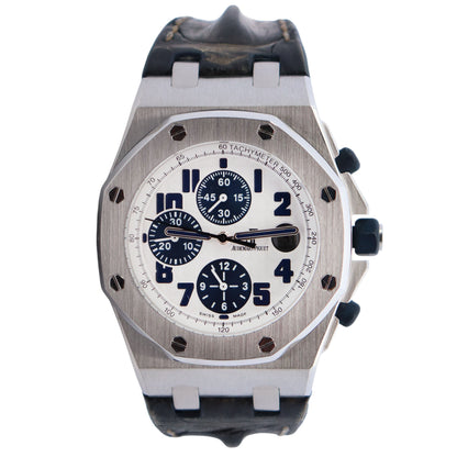 Audemars Piguet Royal Oak 42mm White Dial Ref# 26170ST.OO.D305CR.01 - Happy Jewelers Fine Jewelry Lifetime Warranty