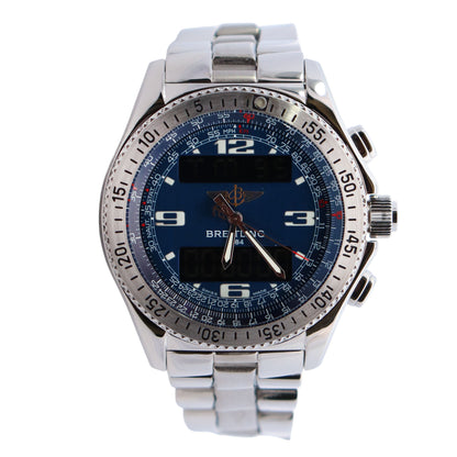 Breitling B-01 42mm Blue Dial Watch Ref# A68062 - Happy Jewelers Fine Jewelry Lifetime Warranty