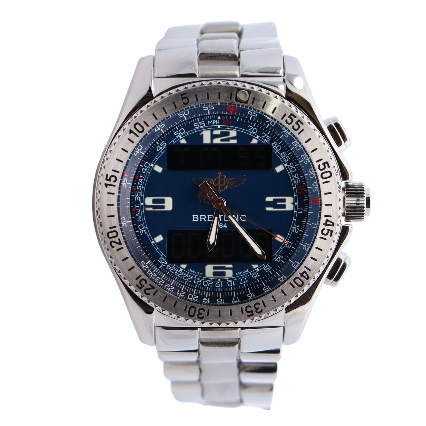 Breitling B-01 42mm Blue Dial Watch Ref# A68062