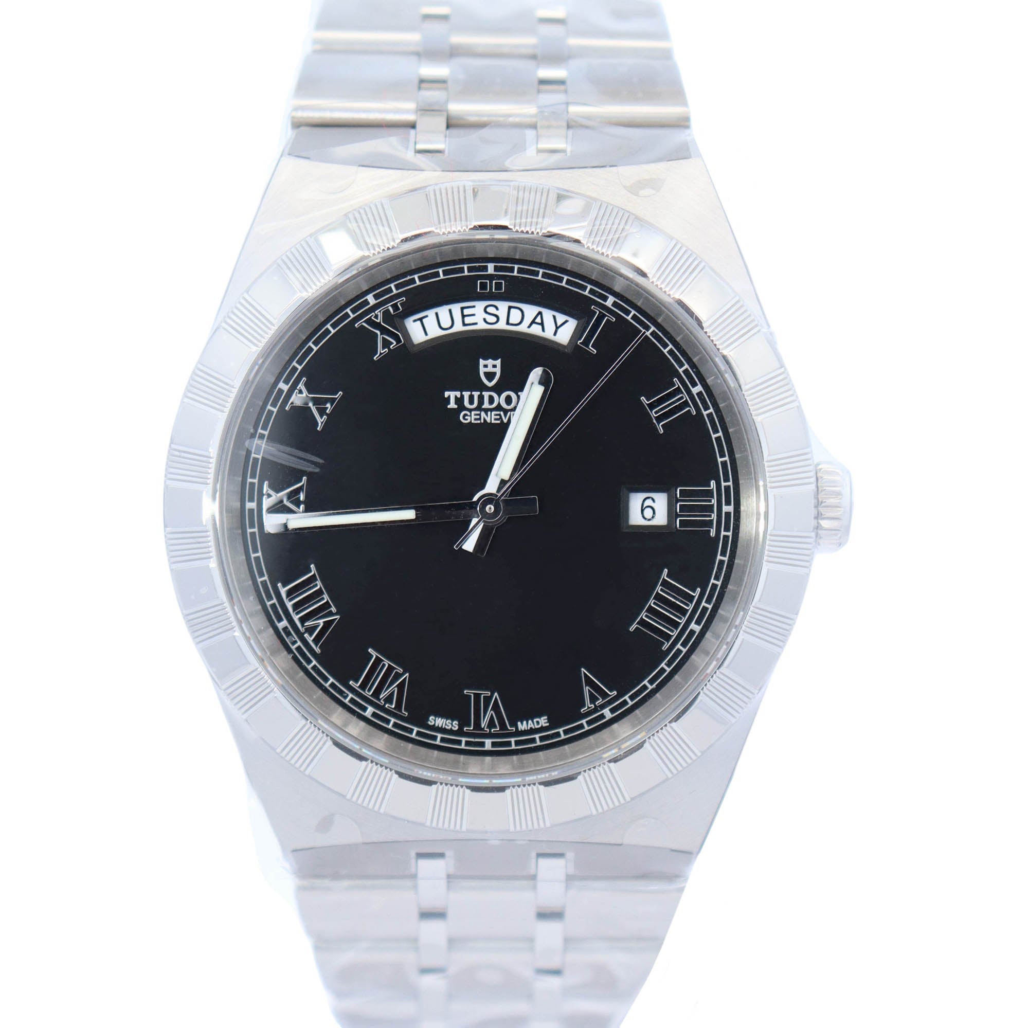 Tudor Royal 41mm Stainless Steel Black Dial Watch Ref# 28600 - Happy Jewelers Fine Jewelry Lifetime Warranty